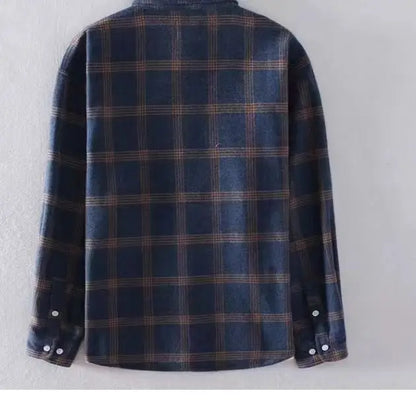 HENRY PLAID ZIPPER SHIRT