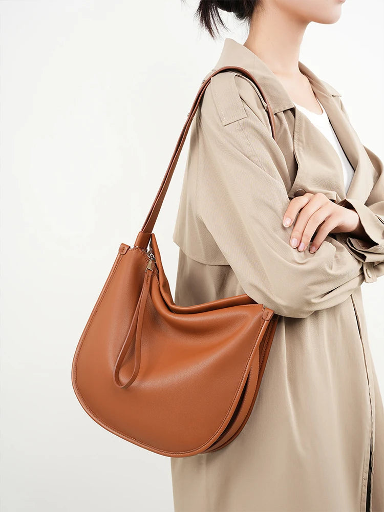 DAISY LEATHER HOBO BAG