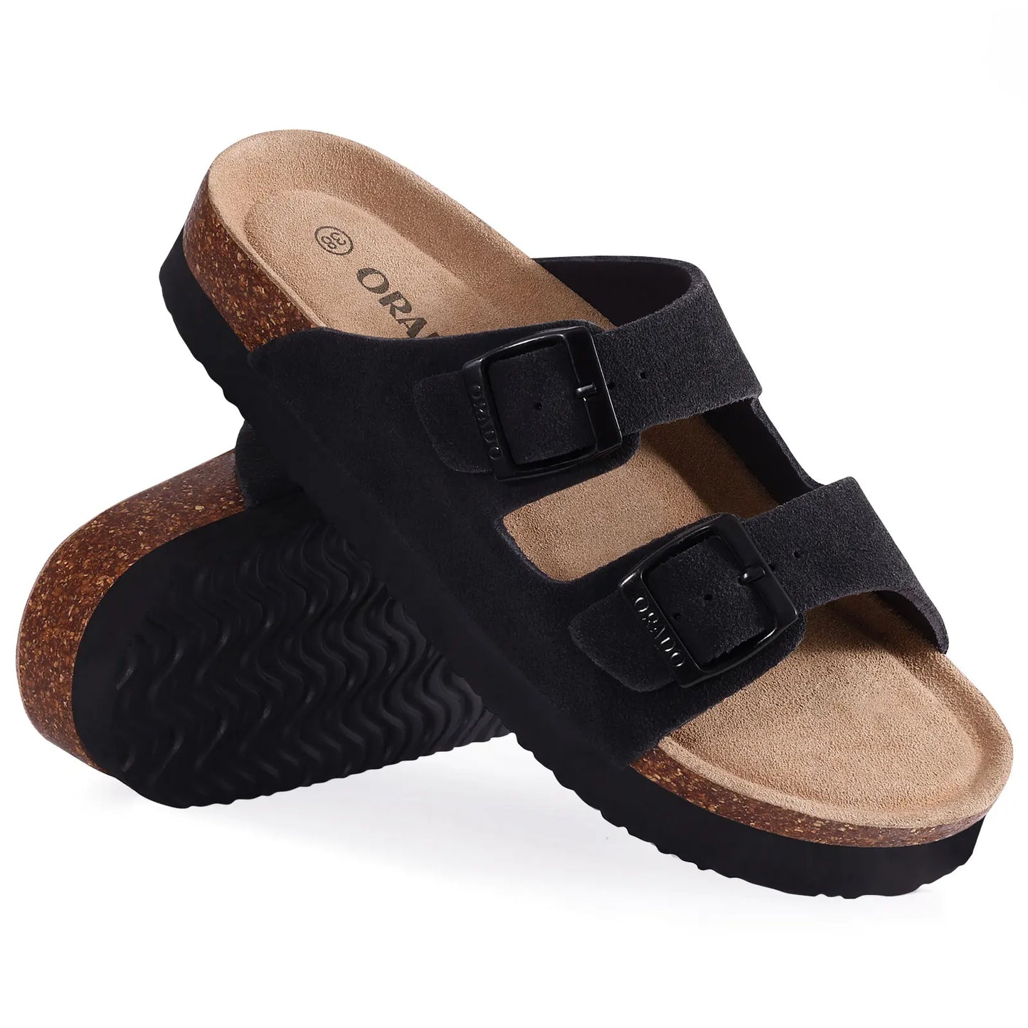 Kidmi Women’s Suede Buckle Sandals