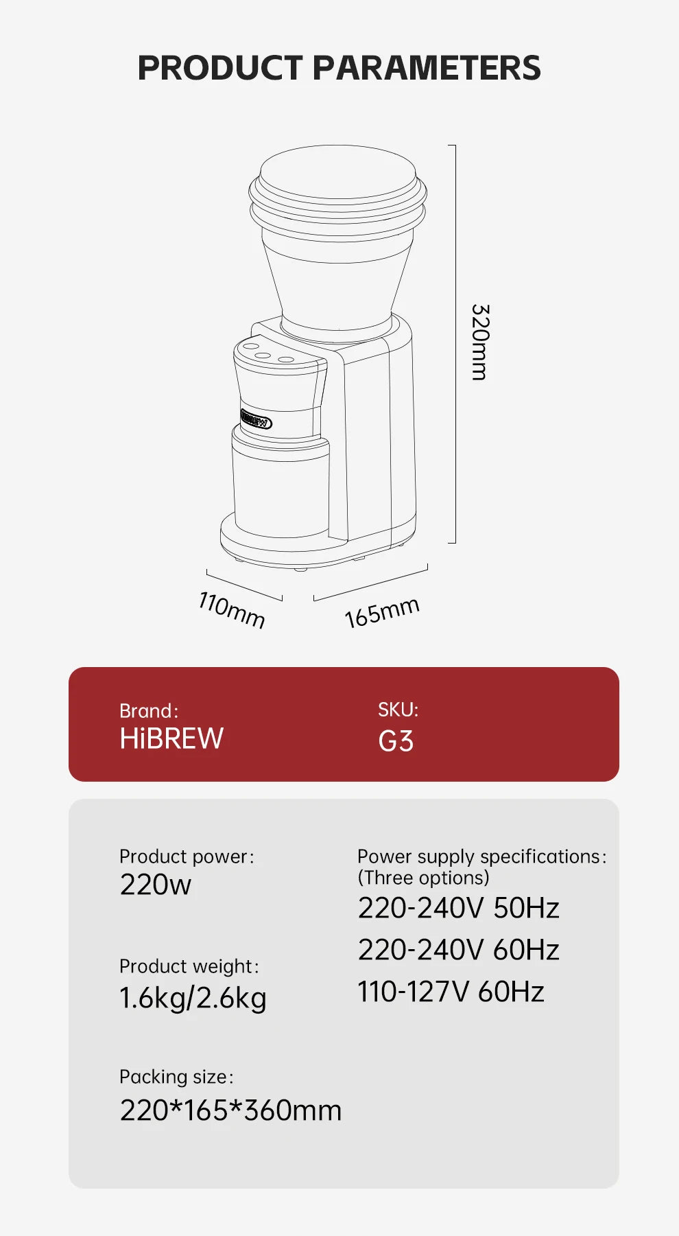 THE HIBREW CONNOISSEUR GRINDER