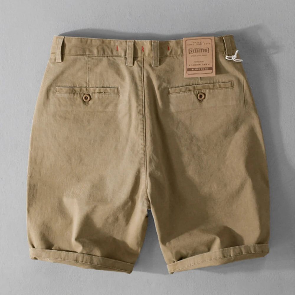 EDWARD CASUAL COTTON CARGO SHORTS