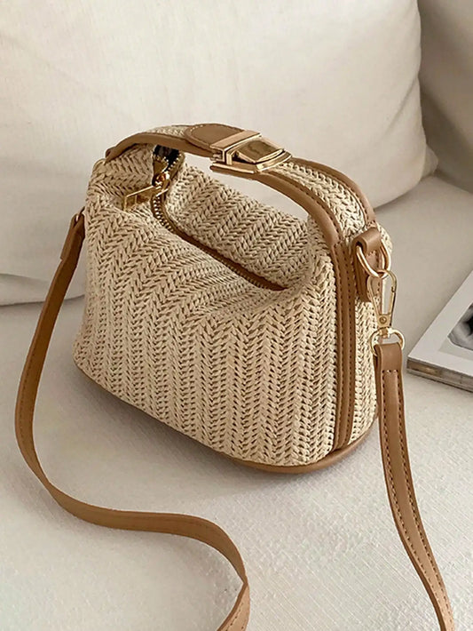 Amelie Woven Mini Satchel