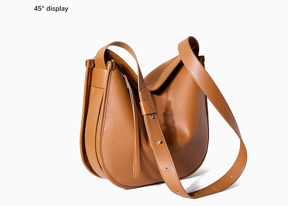 DAISY LEATHER HOBO BAG
