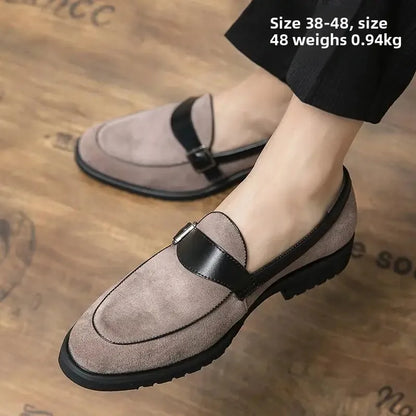 Theo Crest Leather Loafers