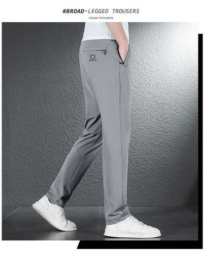 James Ice Silk Casual Pants