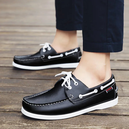 OLIVER LEATHER MOCCASIN SNEAKERS