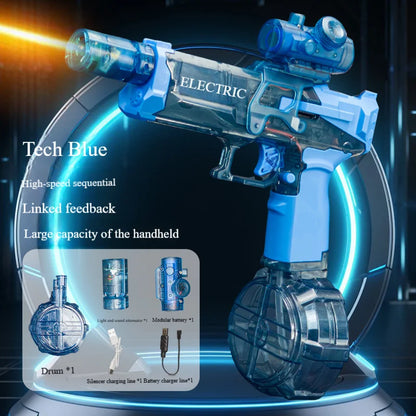 BlazeShot Electric Water Gun – Ice Blast Edition
