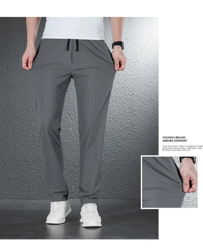 James Ice Silk Casual Pants