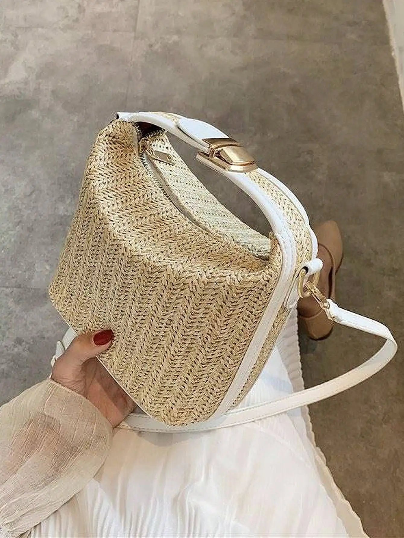 Amelie Woven Mini Satchel