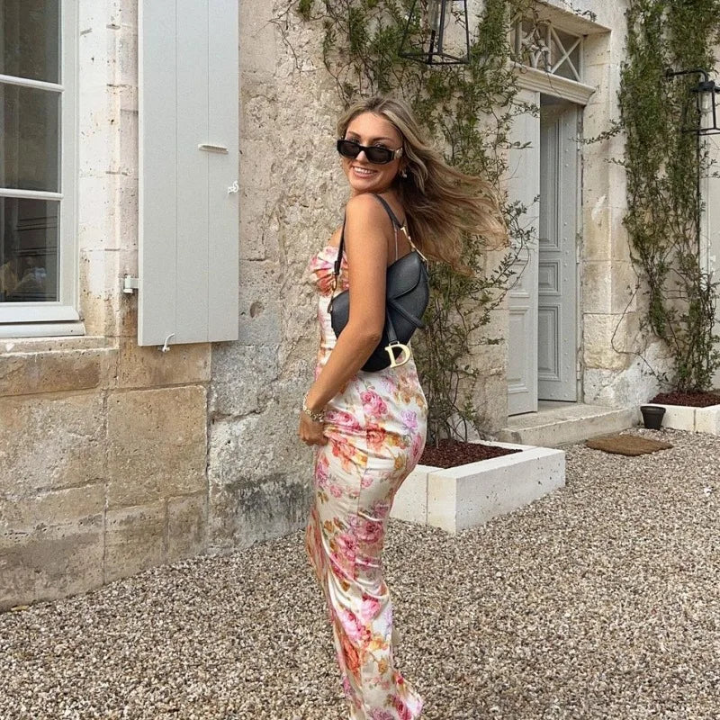 FREYA’S FLORAL SUNLIT MAXI