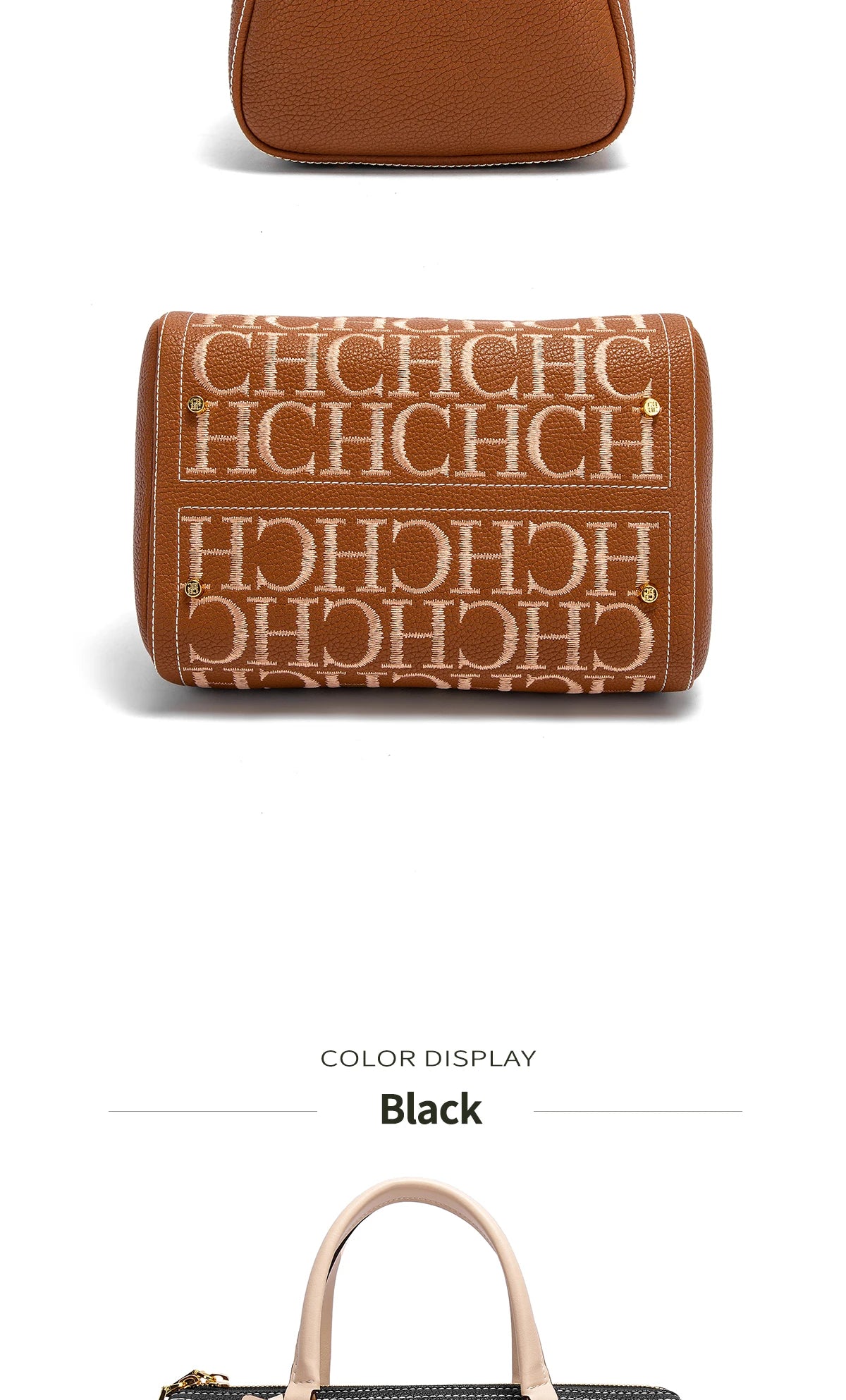 Charlotte Lettered Baguette Bag