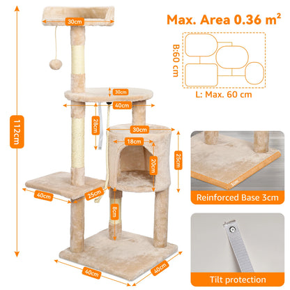 ClimbNest Multi-Level Cat Tower