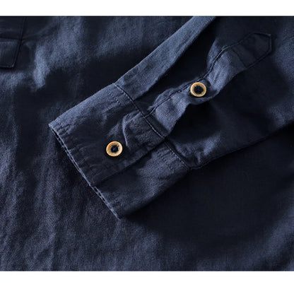 JASON LINEN MANDARIN SHIRT