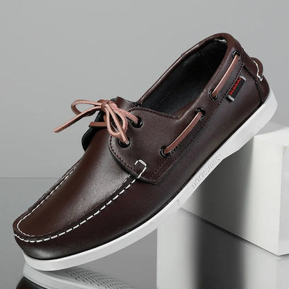 OLIVER LEATHER MOCCASIN SNEAKERS