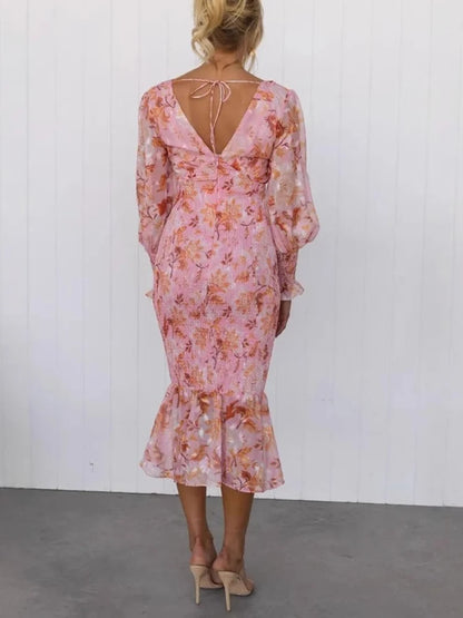 NOVA™ BLOOM ELEGANCE MIDI DRESS