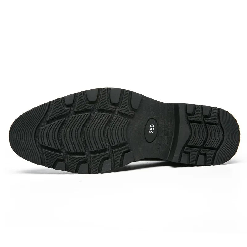Theo Crest Leather Loafers