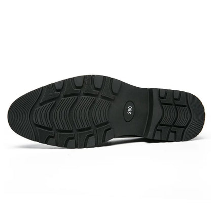 Theo Crest Leather Loafers