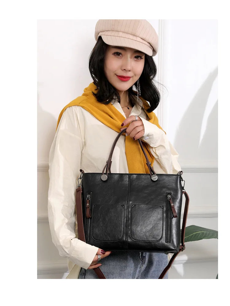 NOVA  LEATHER  SHOULDER BAG