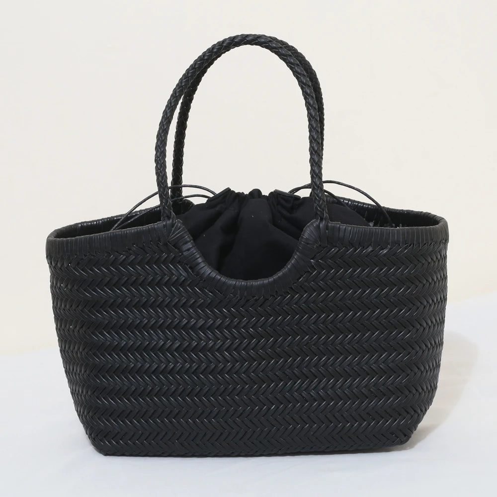Charlotte Woven Cowhide Tote