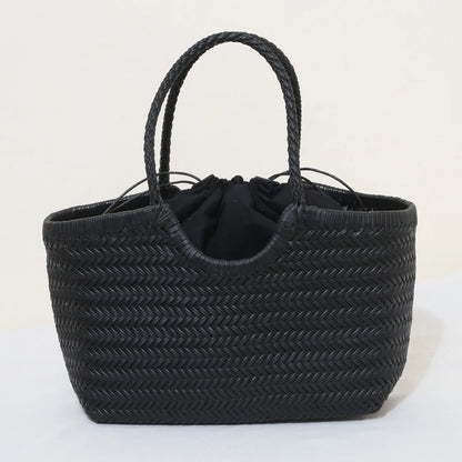 Charlotte Woven Cowhide Tote