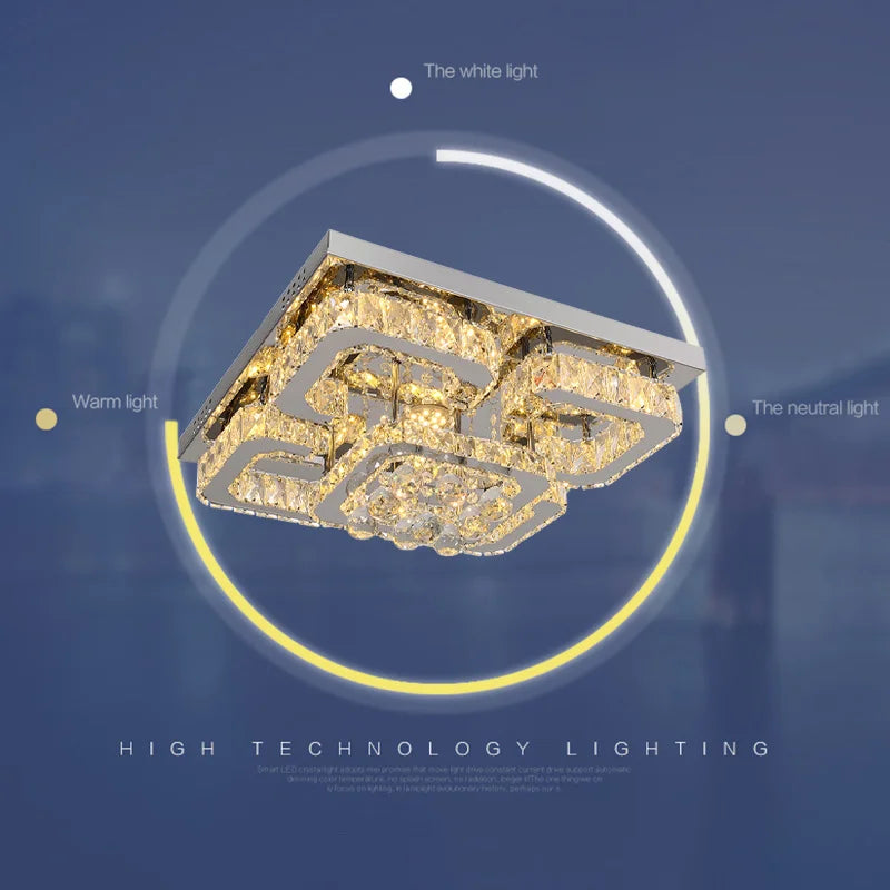 CrystalAura LED Ceiling Light