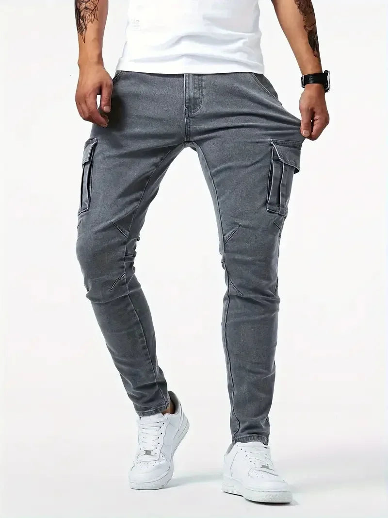 MAX | DENIM CARGO PANTS