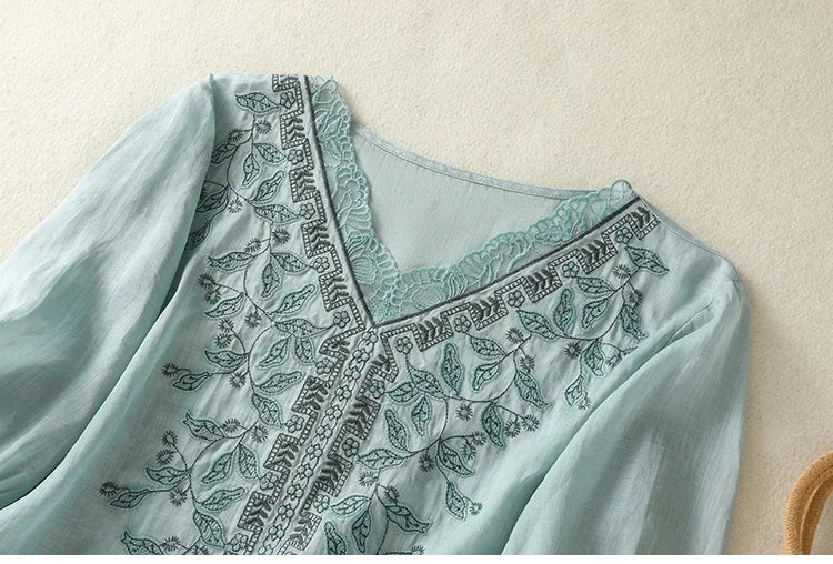 ALICE LINEN BLOUSE