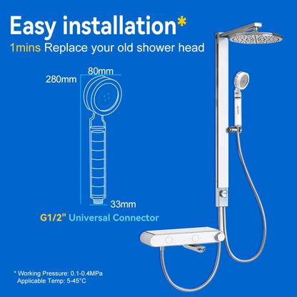 SOPHIE’S SPA-FLOW FILTERED SHOWER HEAD