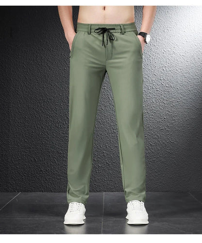 James Ice Silk Casual Pants