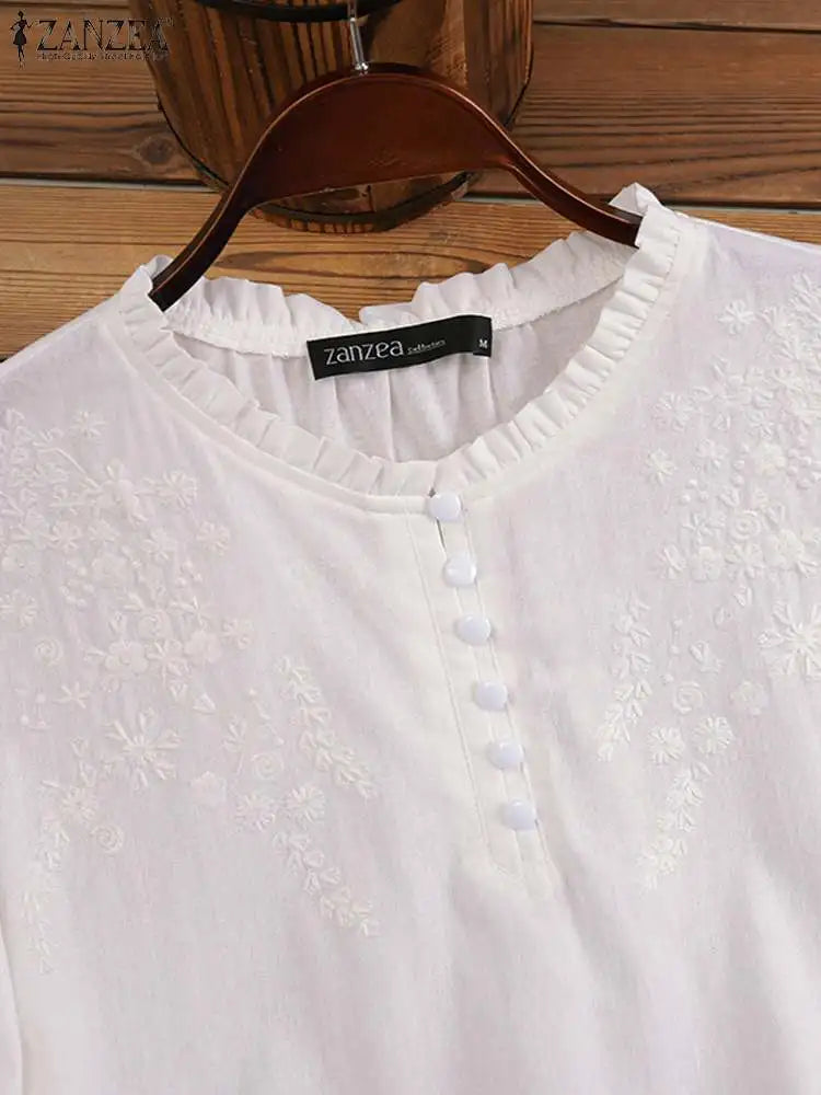 OLIVIA LINEN BLOUSE