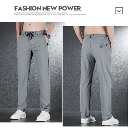 James Ice Silk Casual Pants
