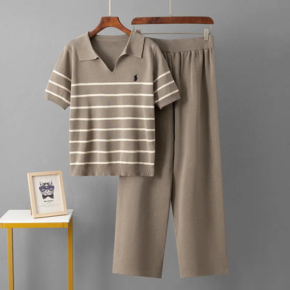 OLIVIA STRIPED KNIT SET