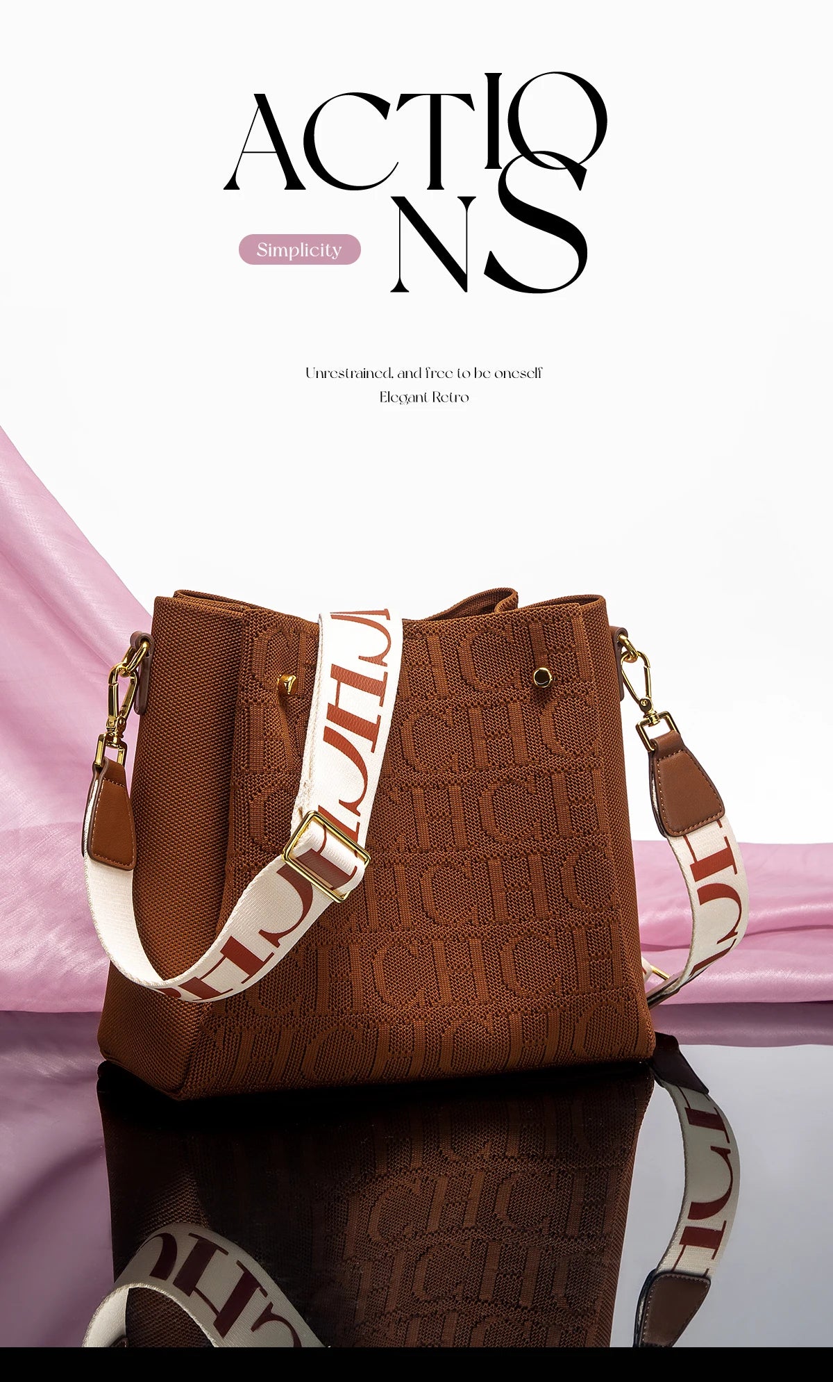 GEORGIA LETTER SHOULDER BAG