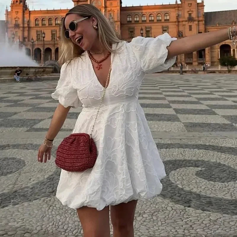 Isla Grace Puff Sleeve Dress