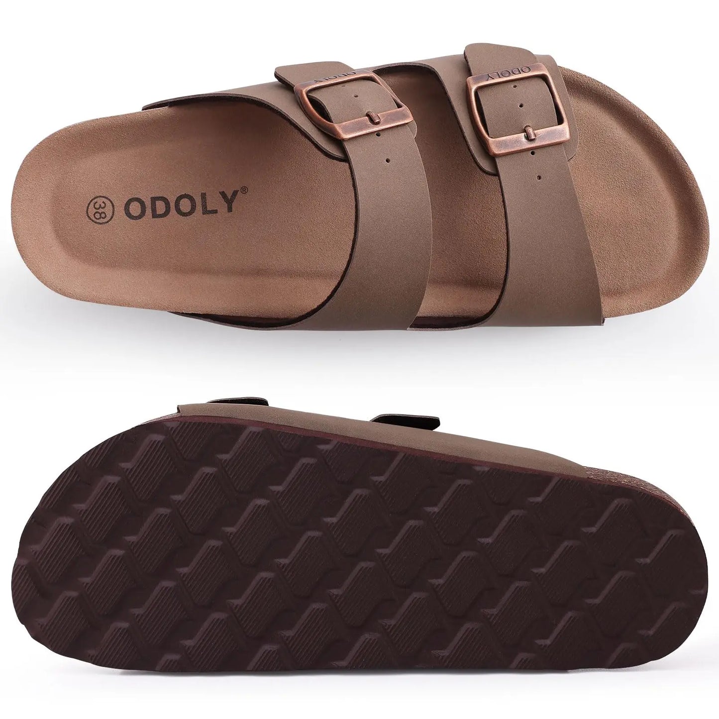 Kidmi Women’s Suede Buckle Sandals