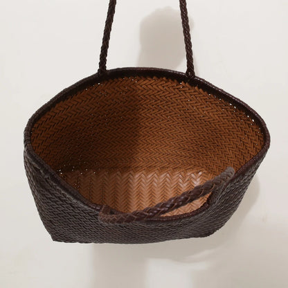 Charlotte Woven Cowhide Tote