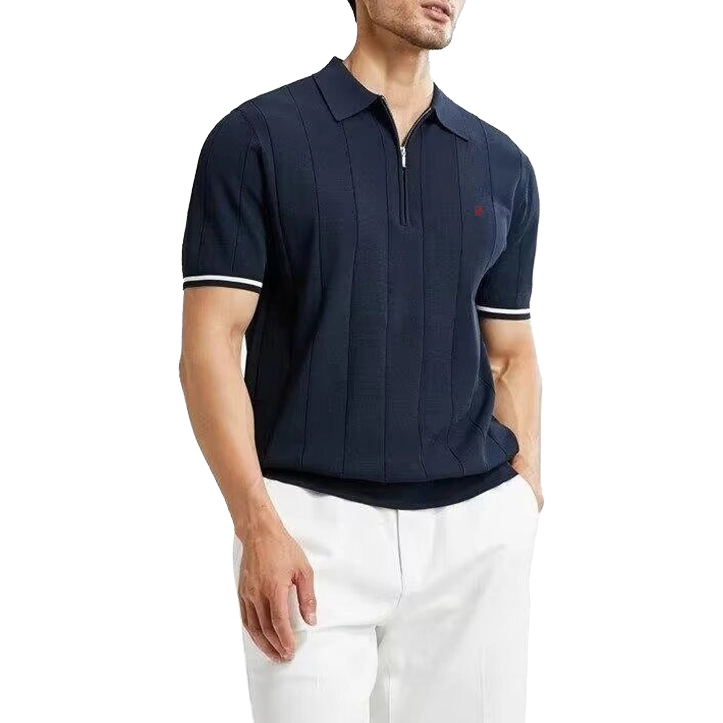 ECHO RIBBED POLO