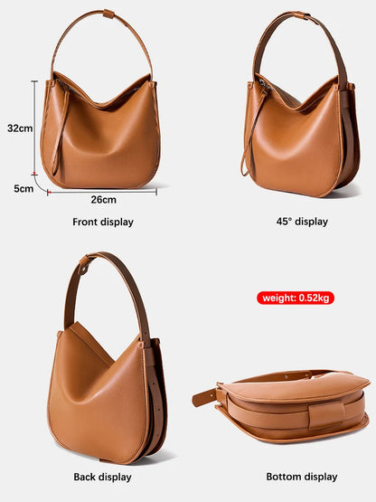 DAISY LEATHER HOBO BAG