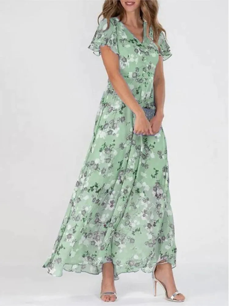 AMELIA FLORAL BOHO DRESS