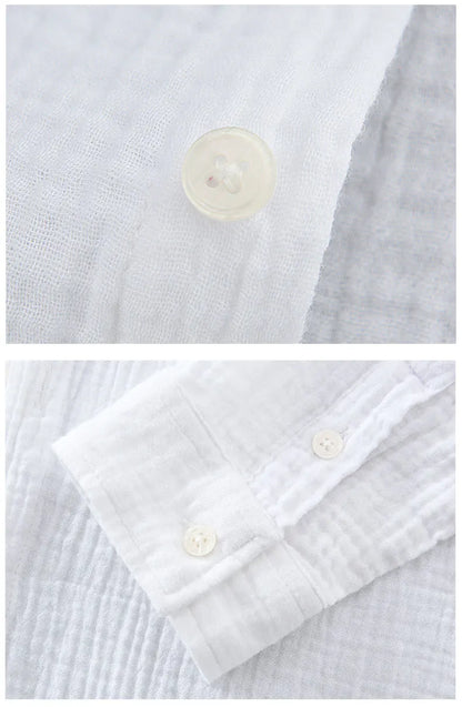 HENRY GAUZE COTTON SHIRT