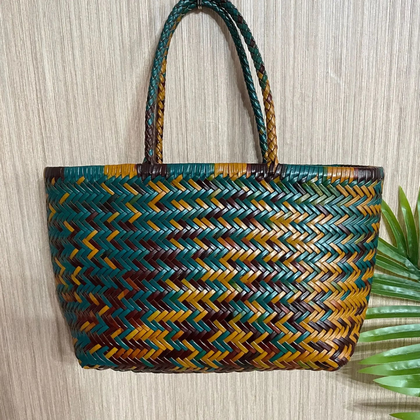 Charlotte Woven Cowhide Tote