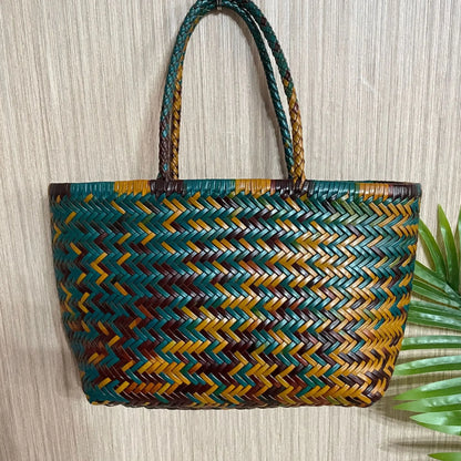 Charlotte Woven Cowhide Tote