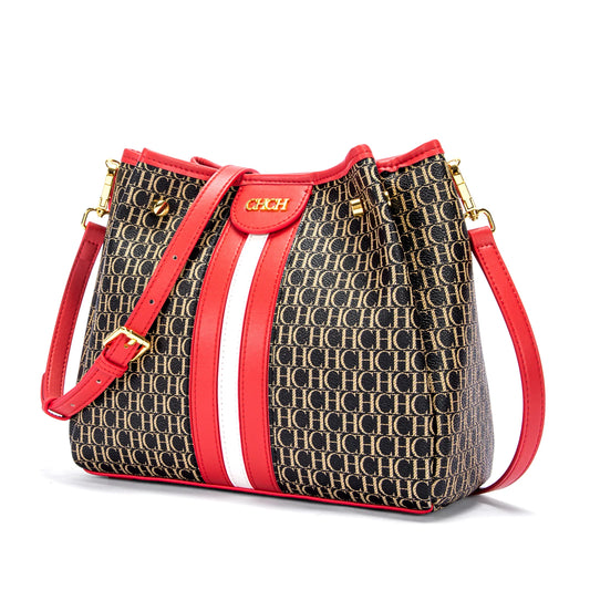 EMILY SPLICING SHOULDER BAG