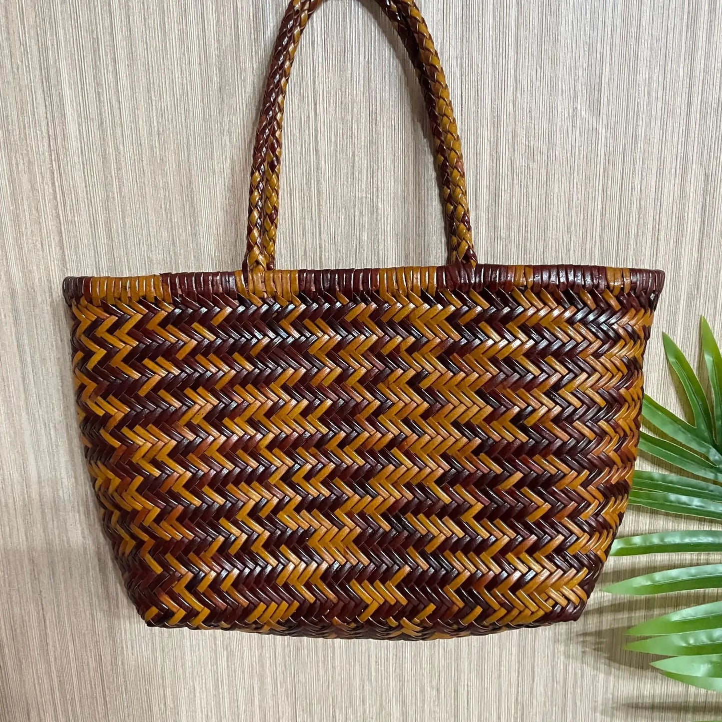 Charlotte Woven Cowhide Tote