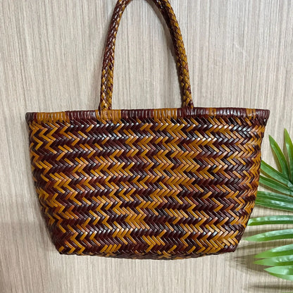 Charlotte Woven Cowhide Tote