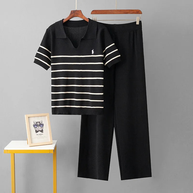 OLIVIA STRIPED KNIT SET