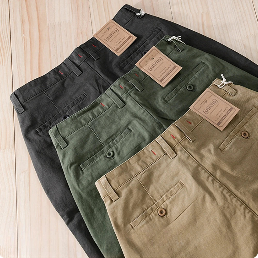 EDWARD CASUAL COTTON CARGO SHORTS
