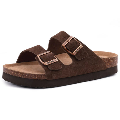 Kidmi Women’s Suede Buckle Sandals