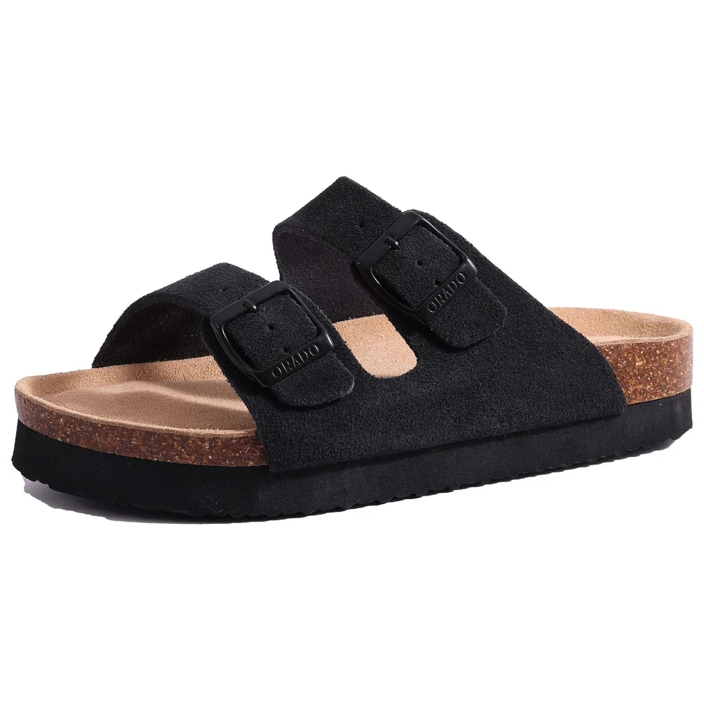 Kidmi Women’s Suede Buckle Sandals