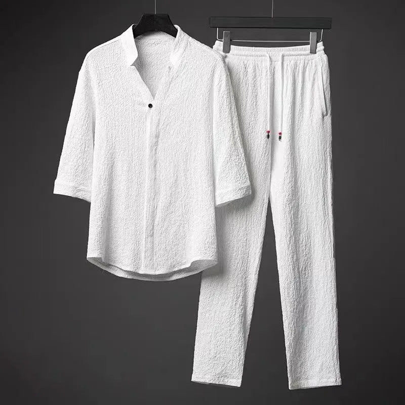 JAYSON LINEN TWO-PIECE SET